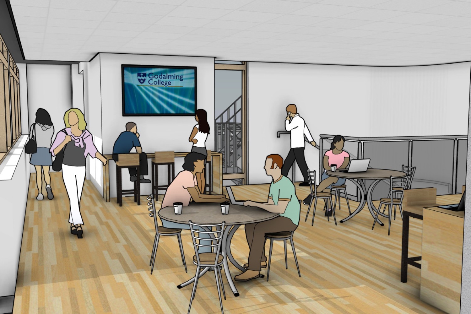 Godalming College building works 2024