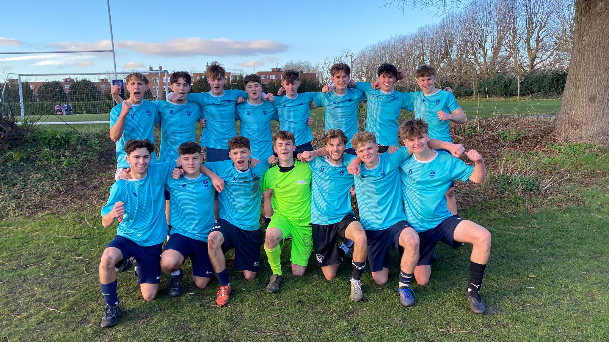 Team into the Surrey Schools FA cup